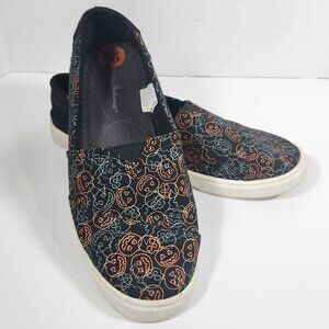 Tommy Bahama | Black ‘Glow in the Dark’ Halloween Slip On Canvas Shoes 9.5